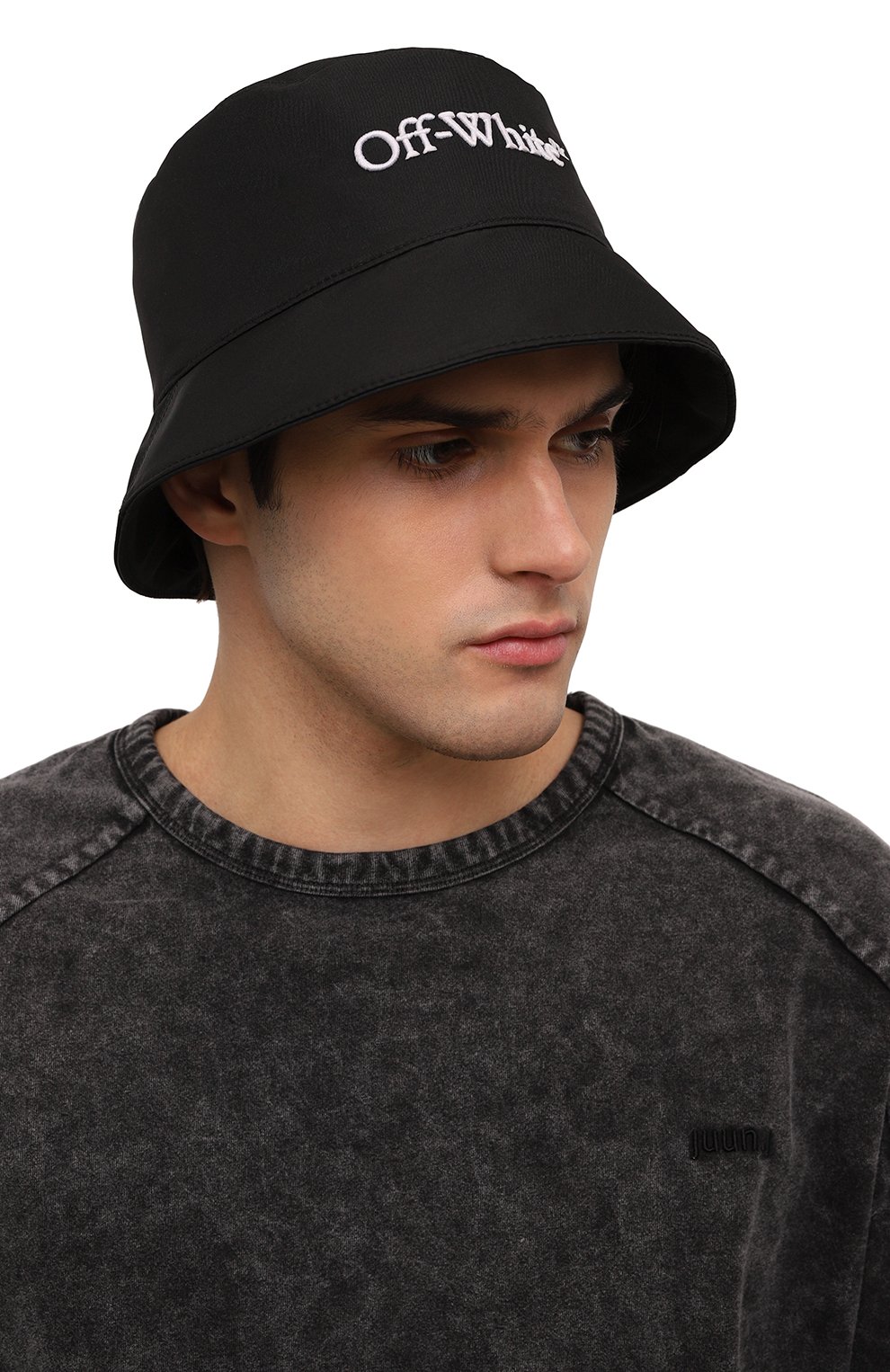 Панама OFF-WHITE черного цвета по цене 33350 руб., арт. 0MLA034C99FAB006, фото 2 Панама OFF-WHITE, арт. 0MLA034C99FAB006, фото 2