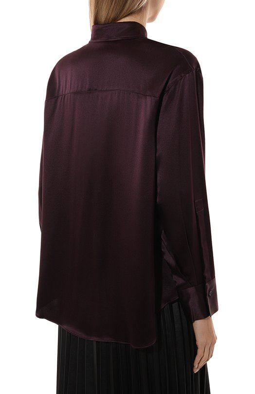 Шелковая блузка Jacob Lee WSS0212AW24BR Фиолетовый  WSS0212AW24BR Фото 4