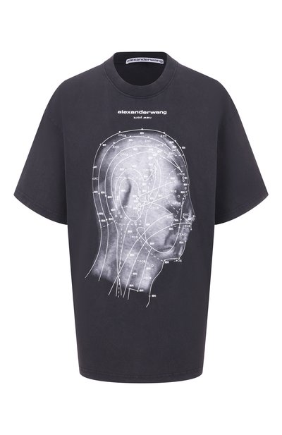 Женская хлопковая футболка ALEXANDER WANG, арт. UCC2261886