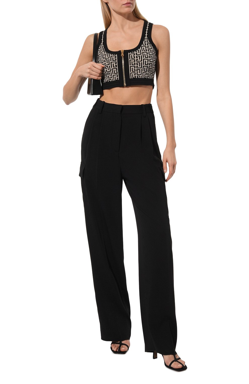 Топ из шерсти и вискозы BALMAIN, арт. YF1AA017KB02, фото 2