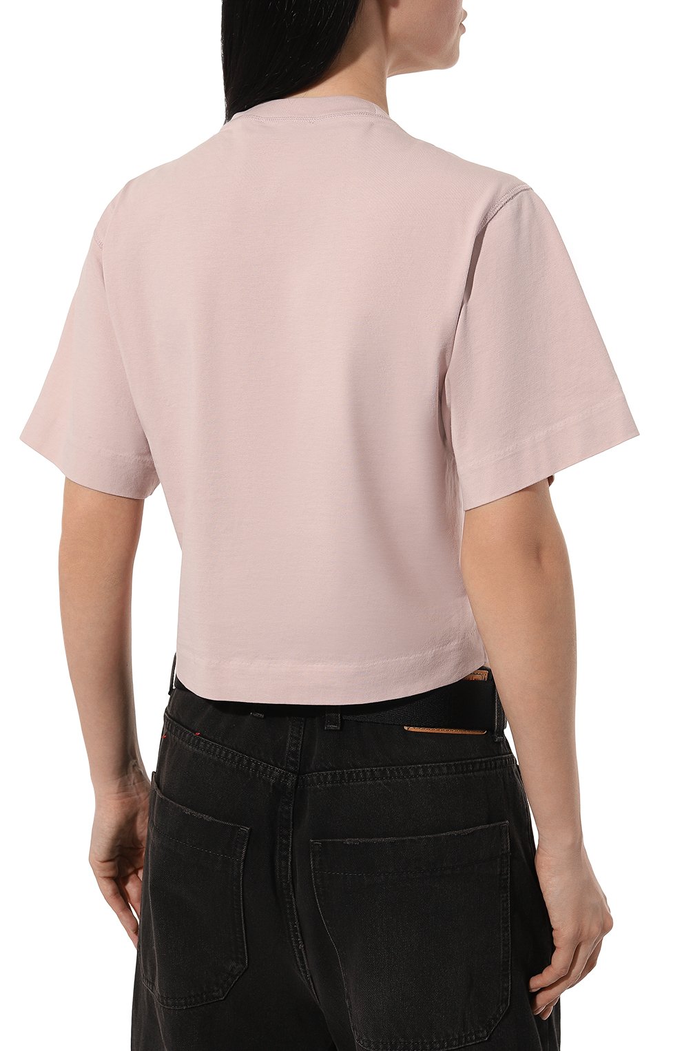 Хлопковая футболка OFF-WHITE розового цвета по цене 33850 руб., арт. 0WAA090S24JER005, фото 4 Хлопковая футболка OFF-WHITE, арт. 0WAA090S24JER005, фото 4