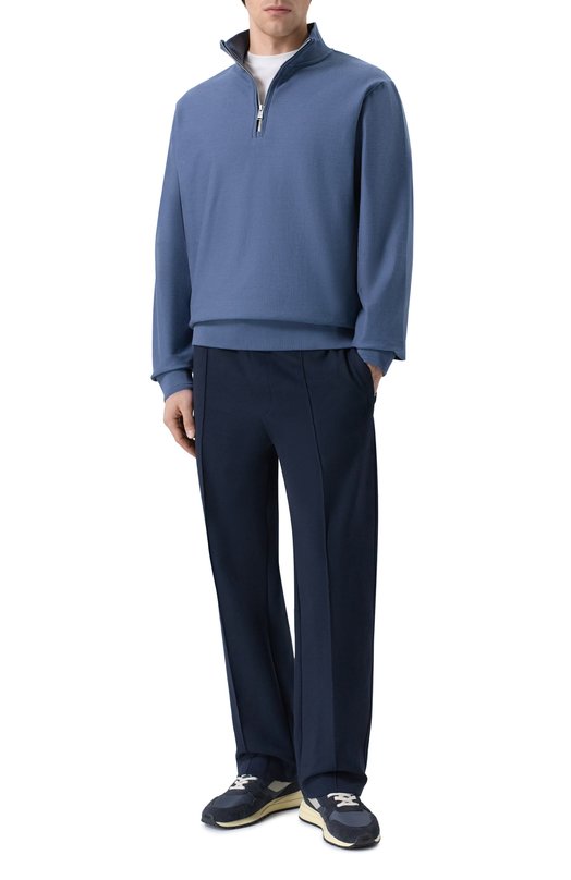 Хлопковые брюки BOSS 50554244 Синий  50554244 Фото 2