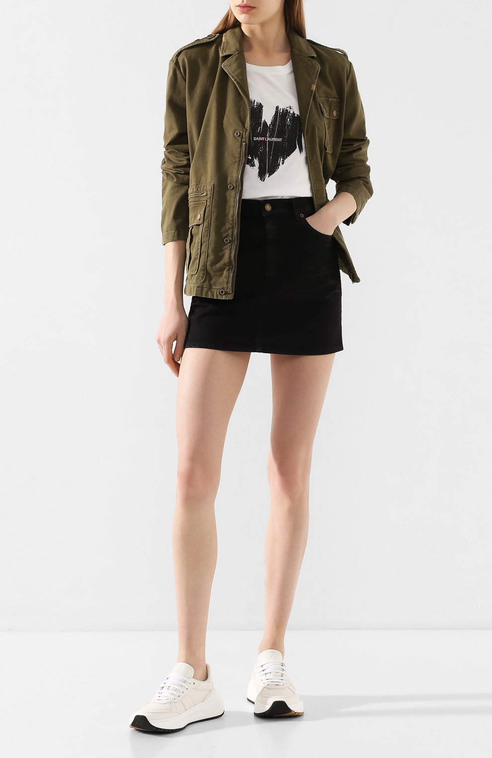 Хлопковая куртка SAINT LAURENT, арт. 612294/Y253Q, фото 2