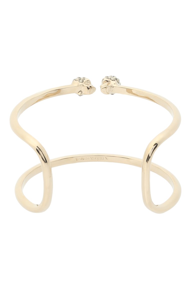 Женский браслет ALEXANDER MCQUEEN золотого цвета, арт. 553654/J160K | Фото 2 (Материал: Металл; Нос: Не проставлено; Региональные ограничения белый список (Axapta Mercury): Не проставлено)