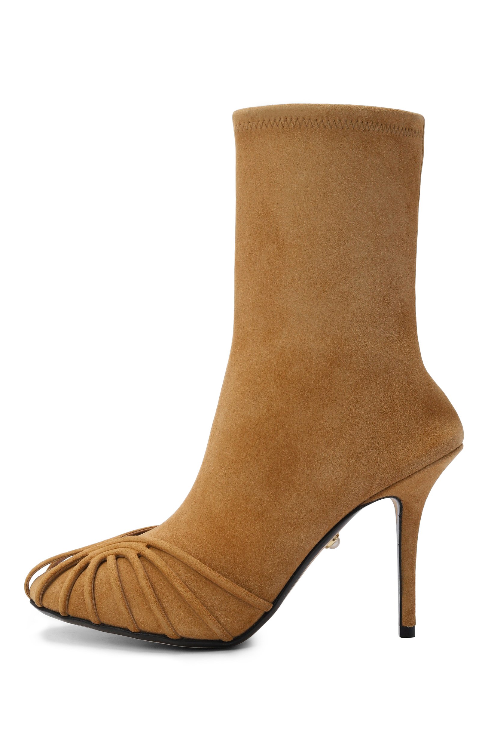 Замшевые ботильоны karen 95 ALEVI MILANO, арт. L26S7004.R.1355CU0/SUEDE STRETCH, фото 4