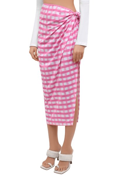 Юбка JACQUEMUS розового цвета по цене 26200 руб., арт. 221SW003-2026, фото 3 Юбка JACQUEMUS, арт. 221SW003-2026, фото 3