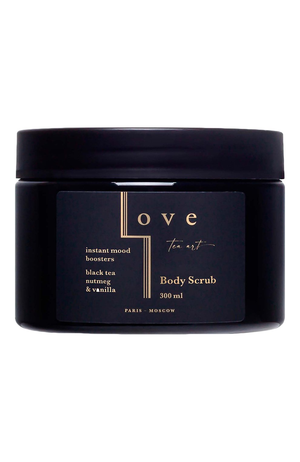 Скраб для тела и рук черный чай, мускатный орех и ваниль (300g) LOVE TEA ART, арт. 4603805891017, фото 1