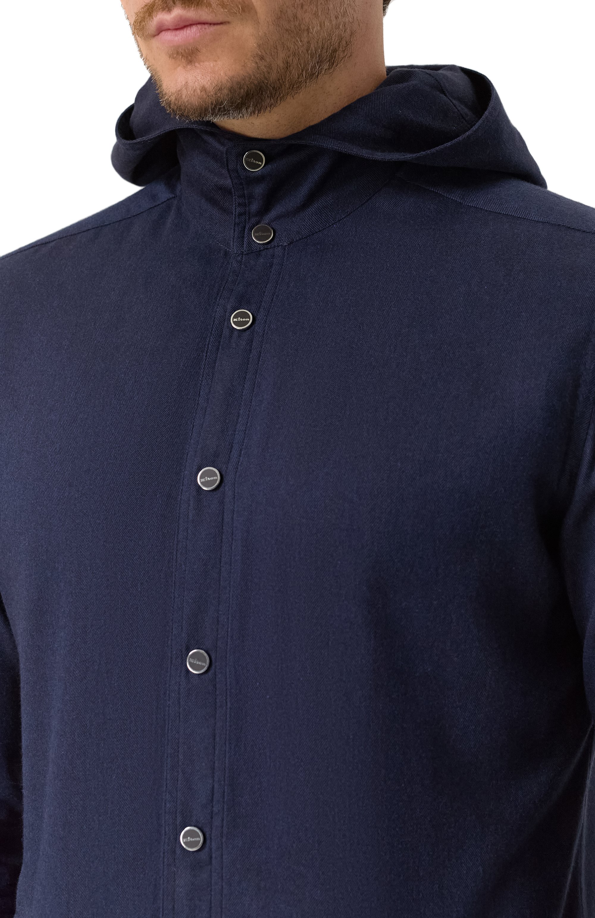 Рубашка из хлопка и лиоцелла KITON, арт. UMCMARH0944013, фото 5