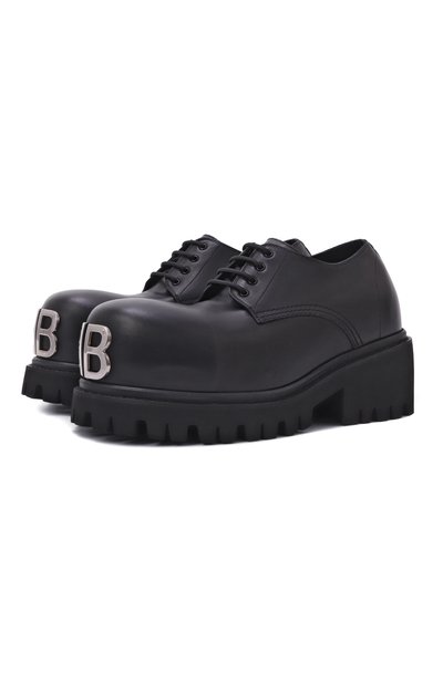 Мужские кожаные дерби stomper BALENCIAGA, арт. 807326/WCDA0