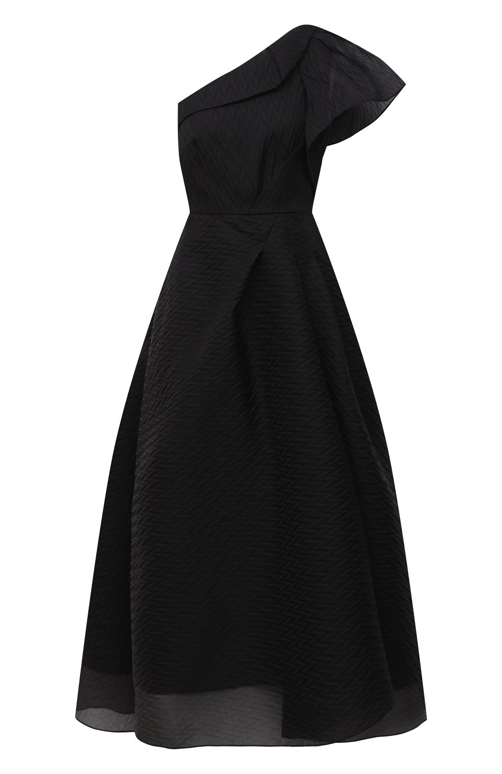 Платье из шелка и вискозы ROLAND MOURET черного цвета по цене 299500 руб., арт. PW20/S0935/F0428, фото 1 Платье из шелка и вискозы ROLAND MOURET, арт. PW20/S0935/F0428, фото 1