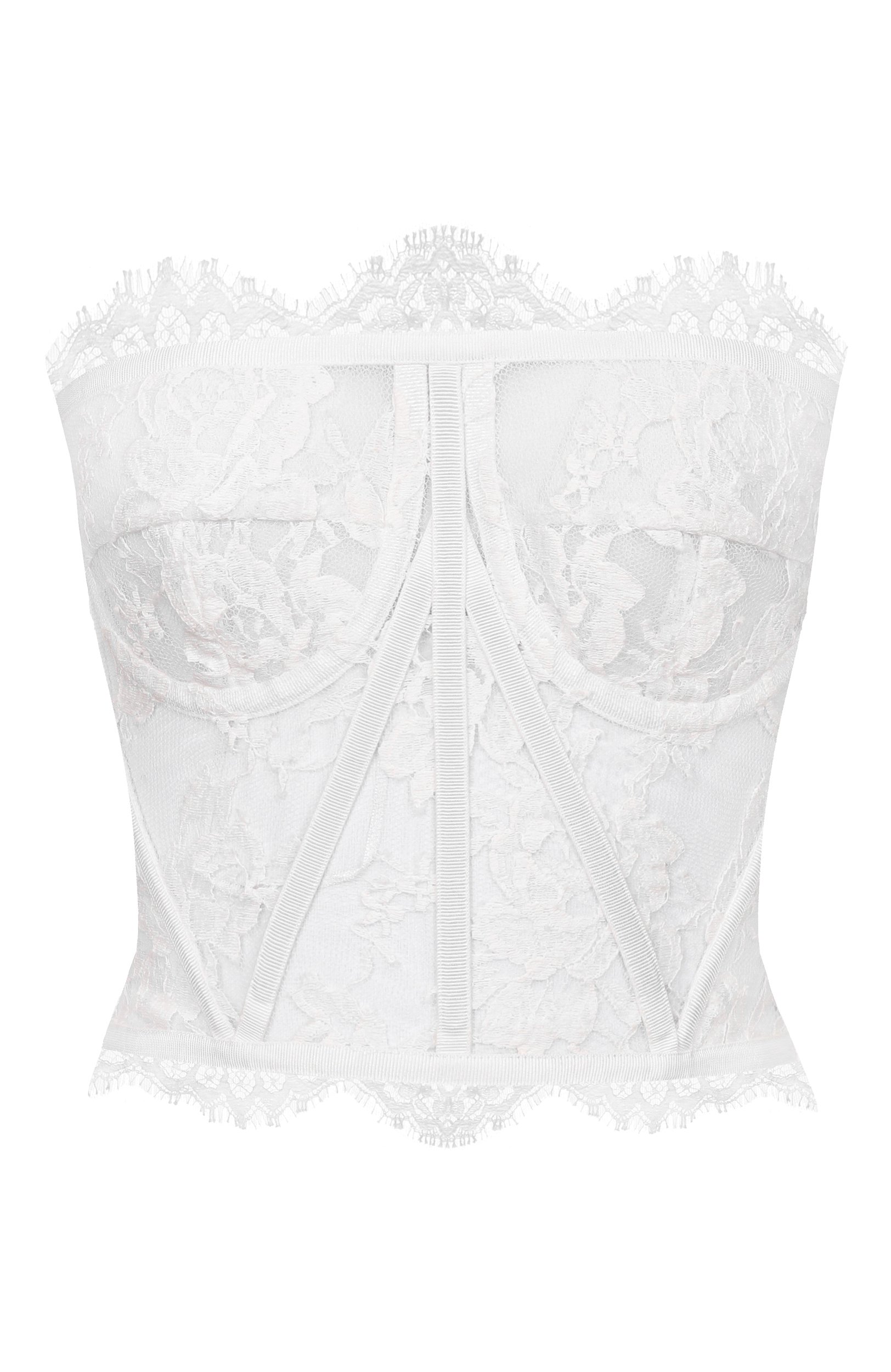 Хлопковый топ-бюстье DOLCE & GABBANA, арт. F72X4T/HLMQJ, фото 1