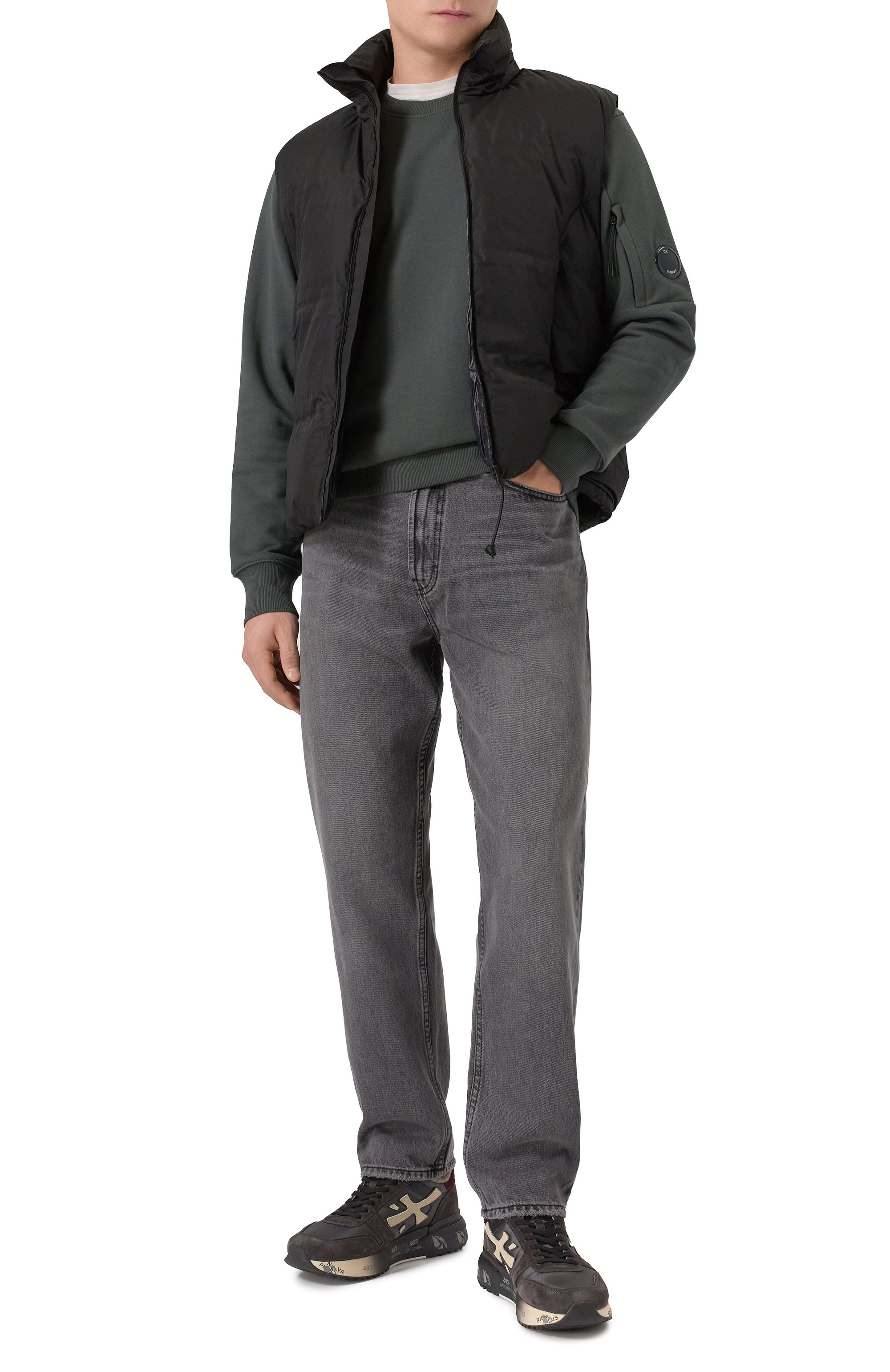 Хлопковый свитшот C.P. COMPANY, арт. 19CMSS713A005086W, фото 2