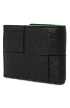 Мужской кожаное портмоне BOTTEGA VENETA черного цвета, арт. 743004/VCP14 | Фото 2 (Нос: Не проставлено; Материал сплава: Проставлено; Материал: Натуральная кожа)