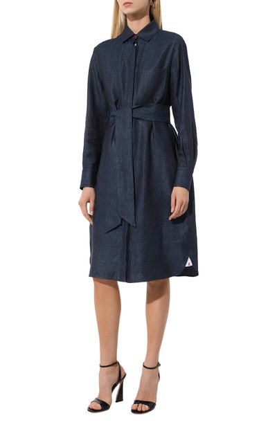 Льняное платье KITON, арт. D57347H08442, фото 3