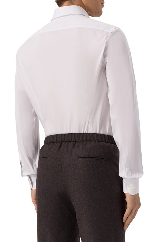 Хлопковая сорочка Corneliani 26P002-2611474 Белый  26P002-2611474 Фото 4