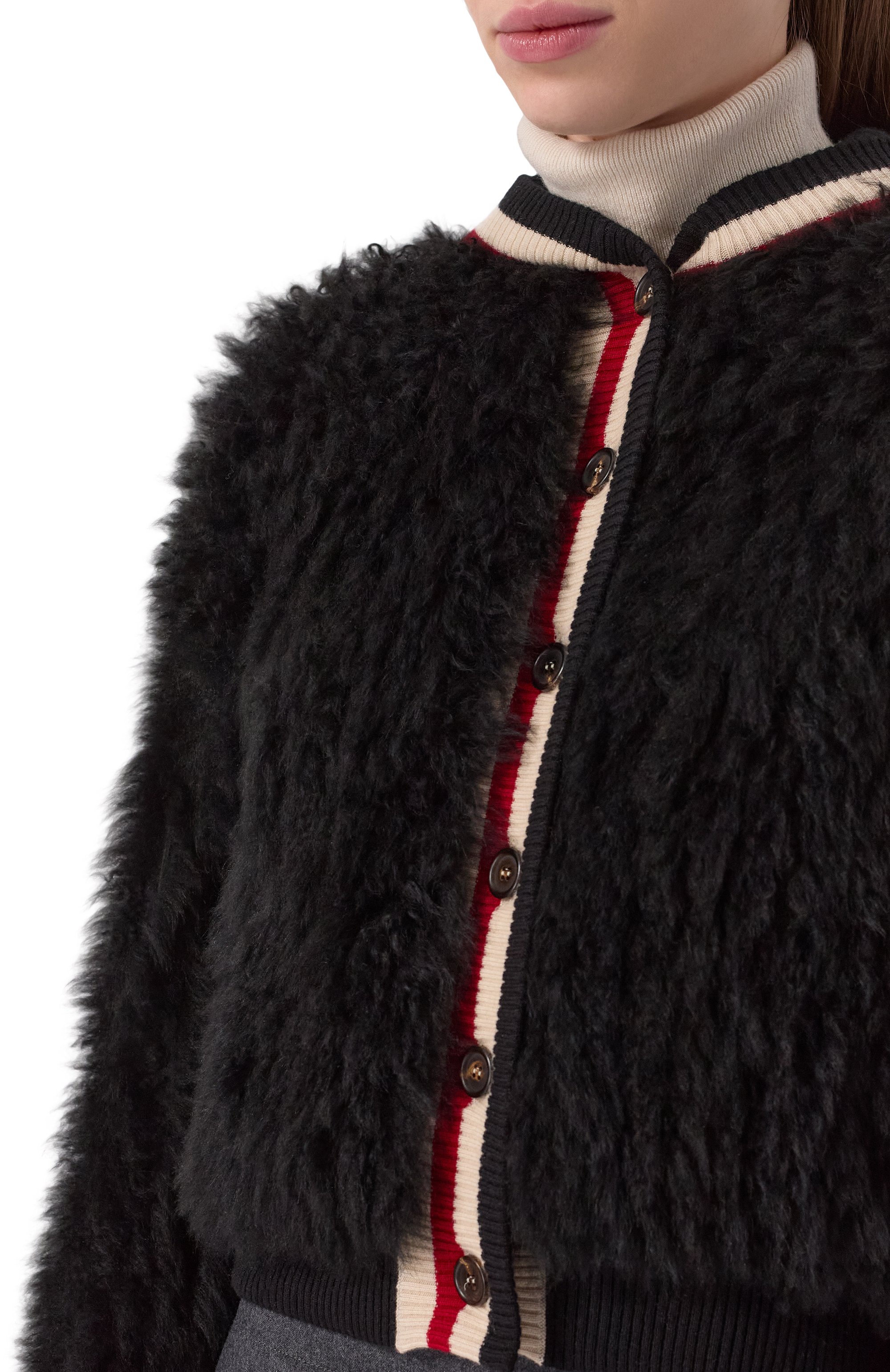 Кашемировый кардиган с отделкой из козы BRUNELLO CUCINELLI, арт. M12W06706, фото 5