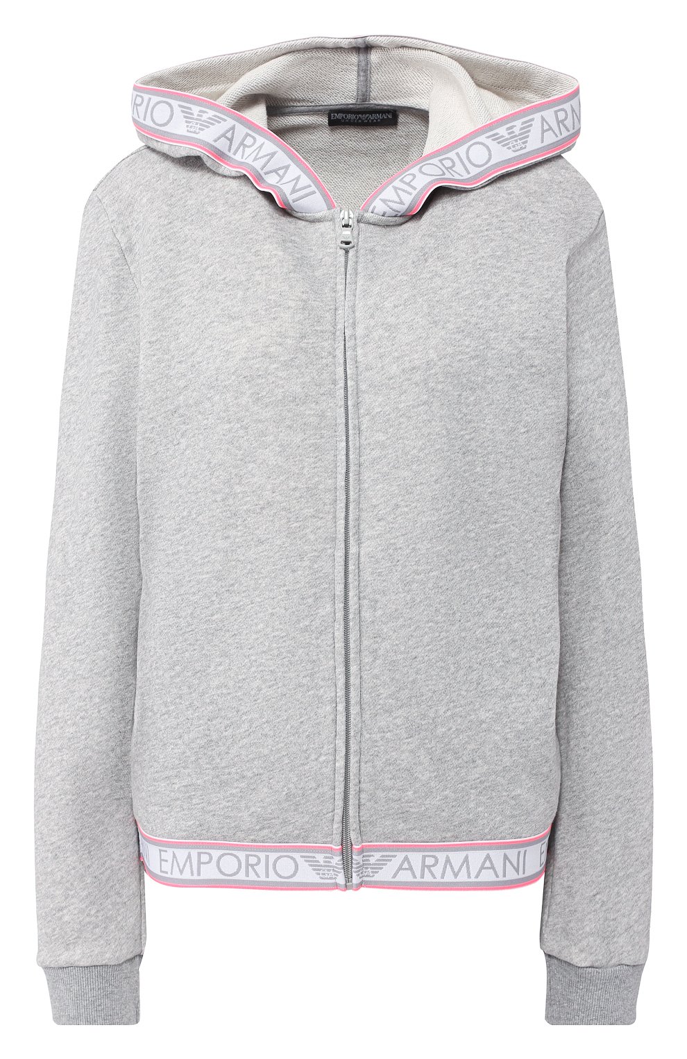 Хлопковый кардиган EMPORIO ARMANI серого цвета по цене 17400 руб., арт. 164076/9P287, фото 1 Хлопковый кардиган EMPORIO ARMANI, арт. 164076/9P287, фото 1
