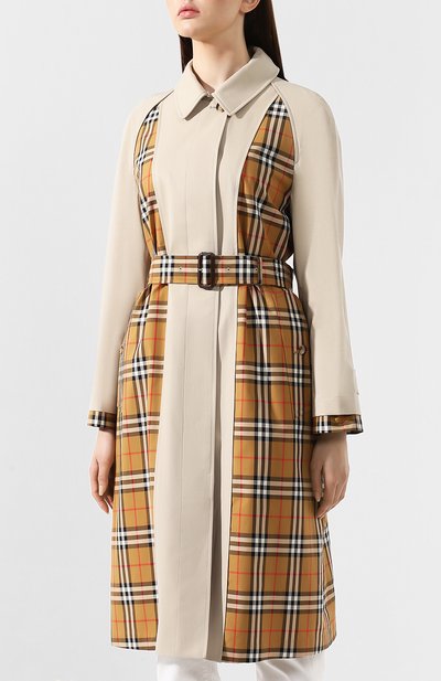 Хлопковый тренч car coat BURBERRY, арт. 8006174, фото 3