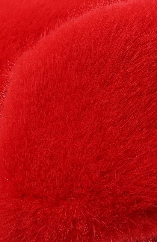 Шапка-ушанка Френки из меха норки FurLand 0217500110288600000 Красный  0217500110288600000 Фото 3