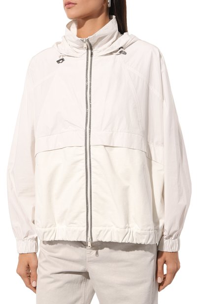 Ветровка BRUNELLO CUCINELLI белого цвета по цене 330500 руб., арт. MB574EP406, фото 3 Ветровка BRUNELLO CUCINELLI, арт. MB574EP406, фото 3