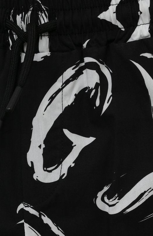 Хлопковые шорты MSGM kids Чёрный, фото 3