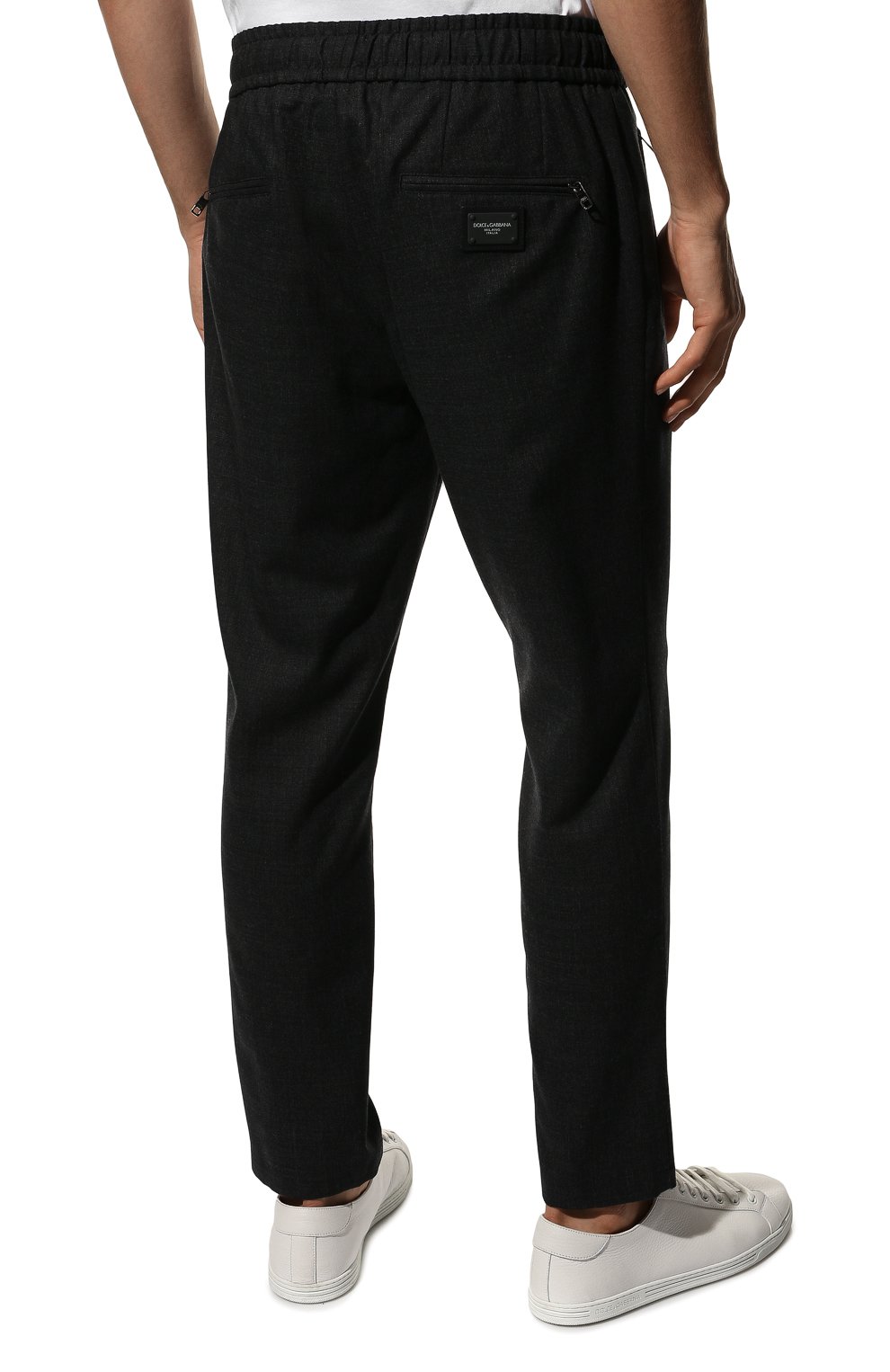 Брюки из шерсти и хлопка DOLCE & GABBANA, арт. GYACET/FUCDJ, фото 4