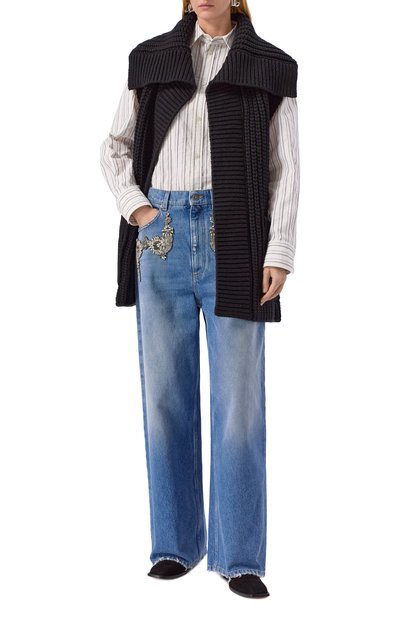 Жилет из шерсти и кашемира DOLCE & GABBANA, арт. FXVCKT/JBME2, фото 2