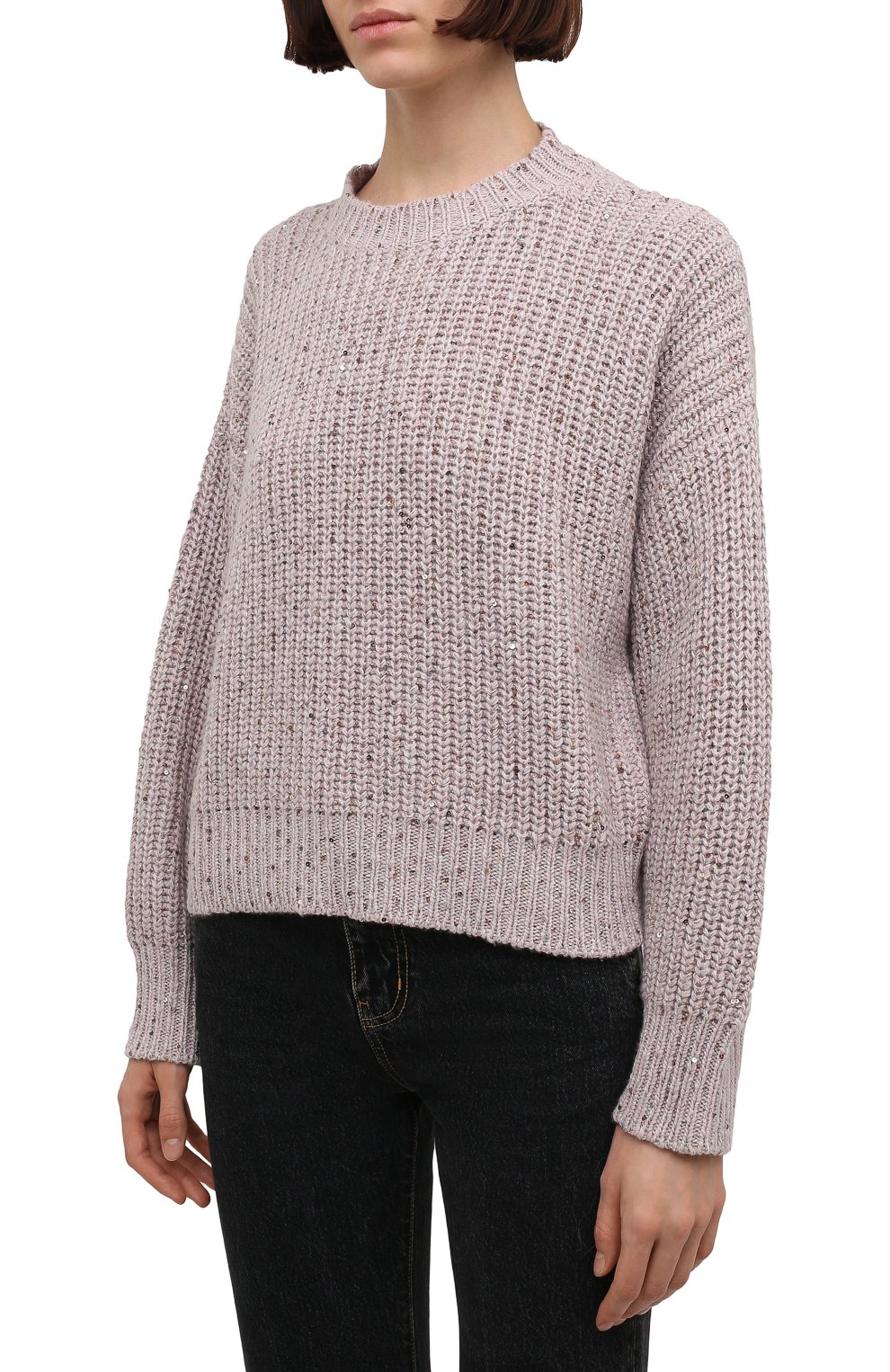 Свитер из кашемира и шерсти BRUNELLO CUCINELLI, арт. MBC356200, фото 3