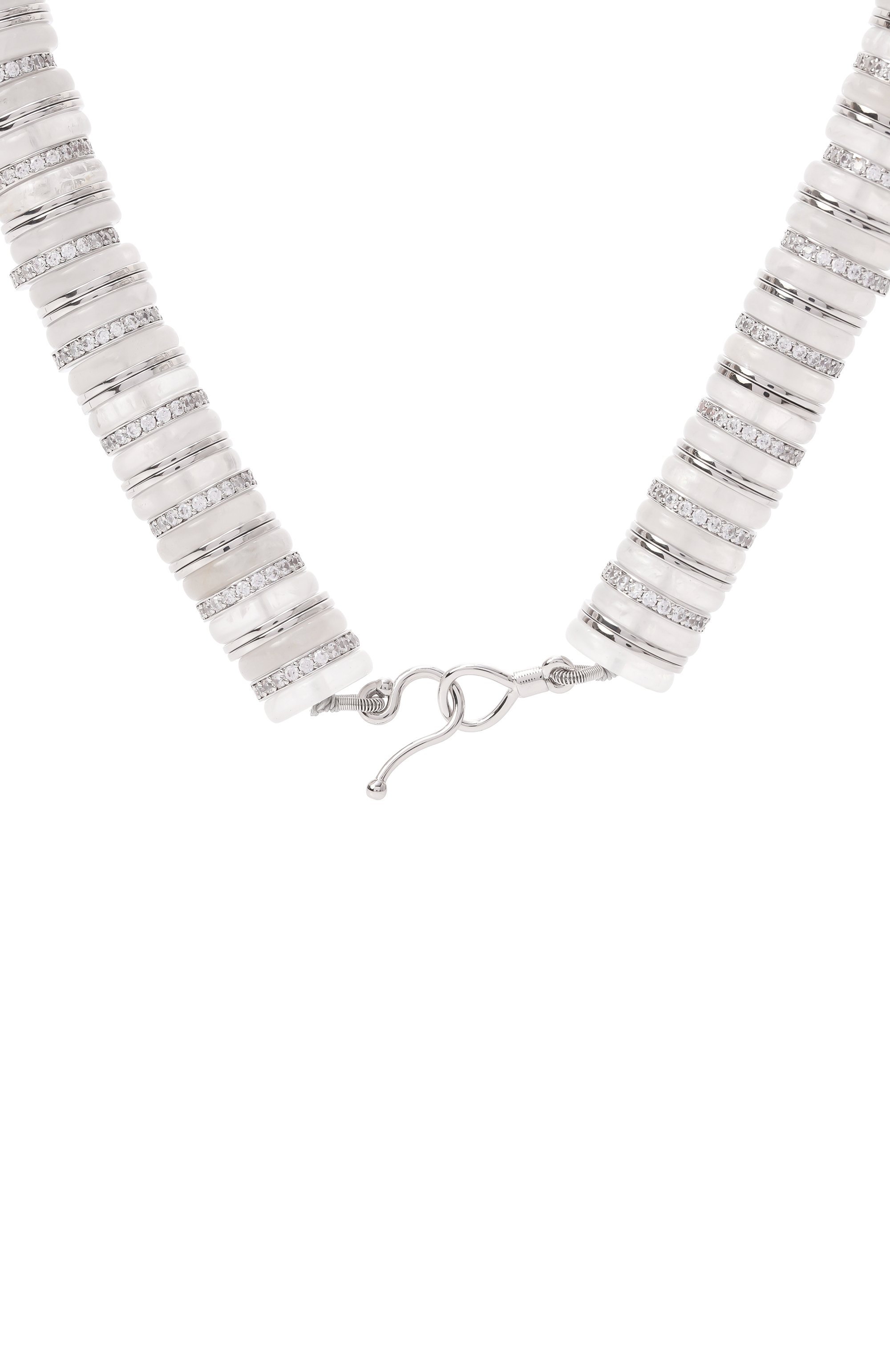 Колье EDDIE BORGO светло-серого цвета по цене 99500 руб., арт. NK9210P, фото 4 Колье EDDIE BORGO, арт. NK9210P, фото 4