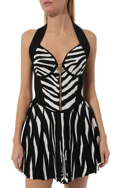 Платье из вискозы BALMAIN, арт. AF1R5099KD44, фото 3