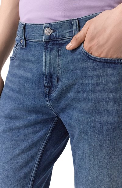 Джинсы slimmy 7 FOR ALL MANKIND синего цвета по цене 26350 руб., арт. JSMSC420GL, фото 5 Джинсы slimmy 7 FOR ALL MANKIND, арт. JSMSC420GL, фото 5