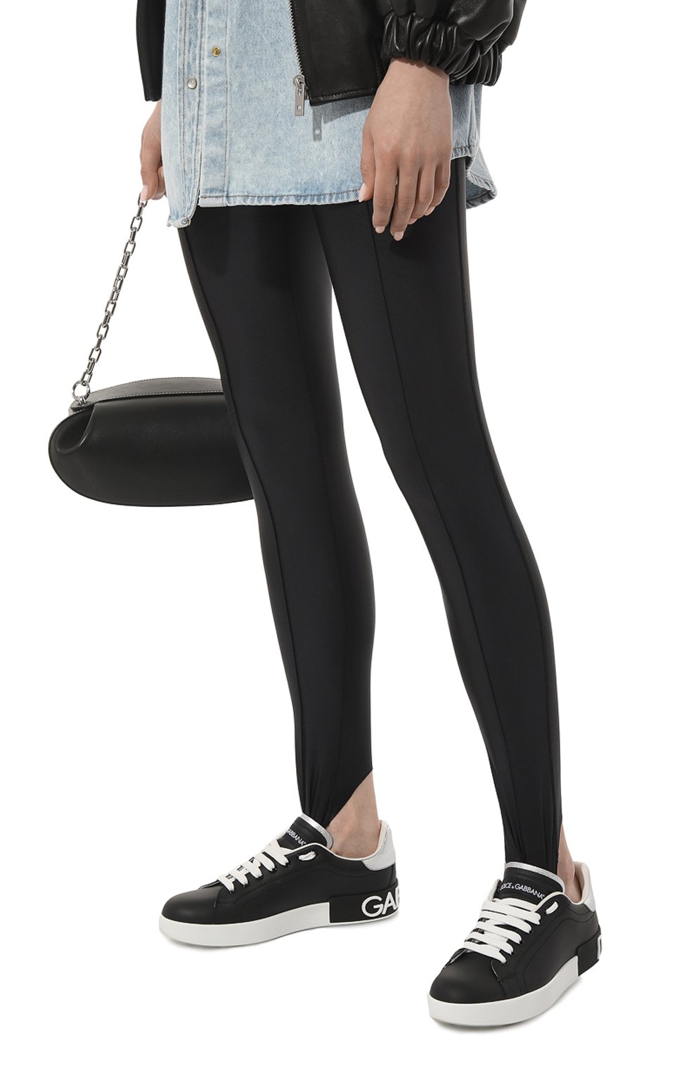 Кожаные кеды portofino DOLCE & GABBANA, арт. CK1587/AH527, фото 3