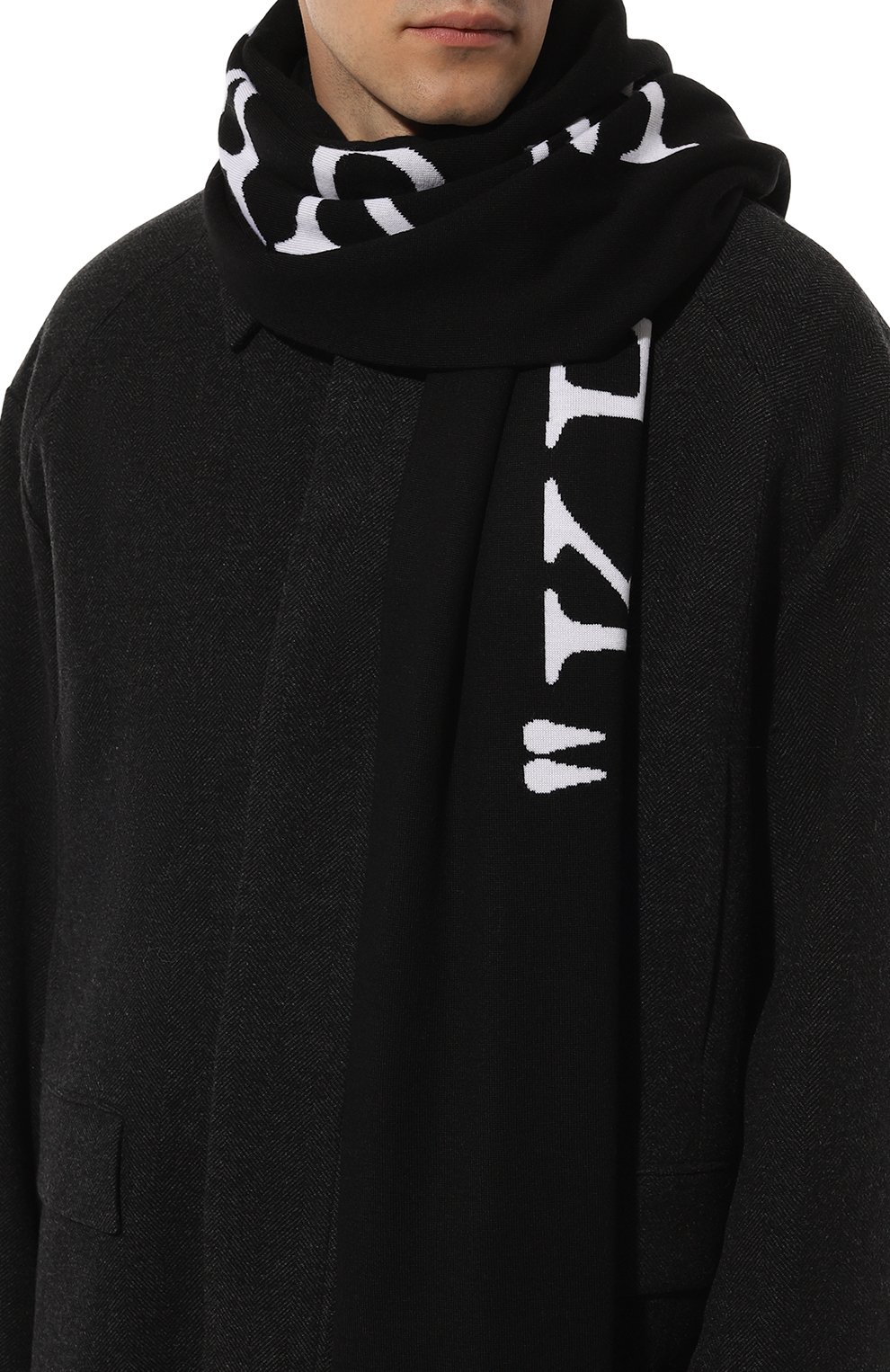 Шерстяной шарф OFF-WHITE, арт. 0MMA067F24KNI001, фото 2