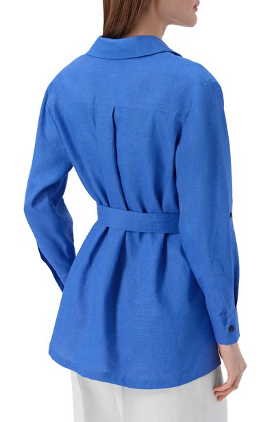 Льняная рубашка KITON, арт. D57418H09632, фото 4