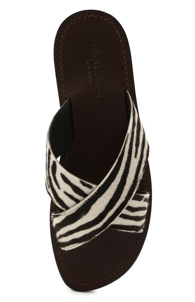 Кожаные шлепанцы RALPH LAUREN, арт. 815838175, фото 5