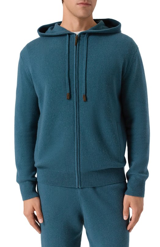 Толстовка из шерсти и кашемира 12 STOREEZ 127795 Зелёный  127795 Фото 3