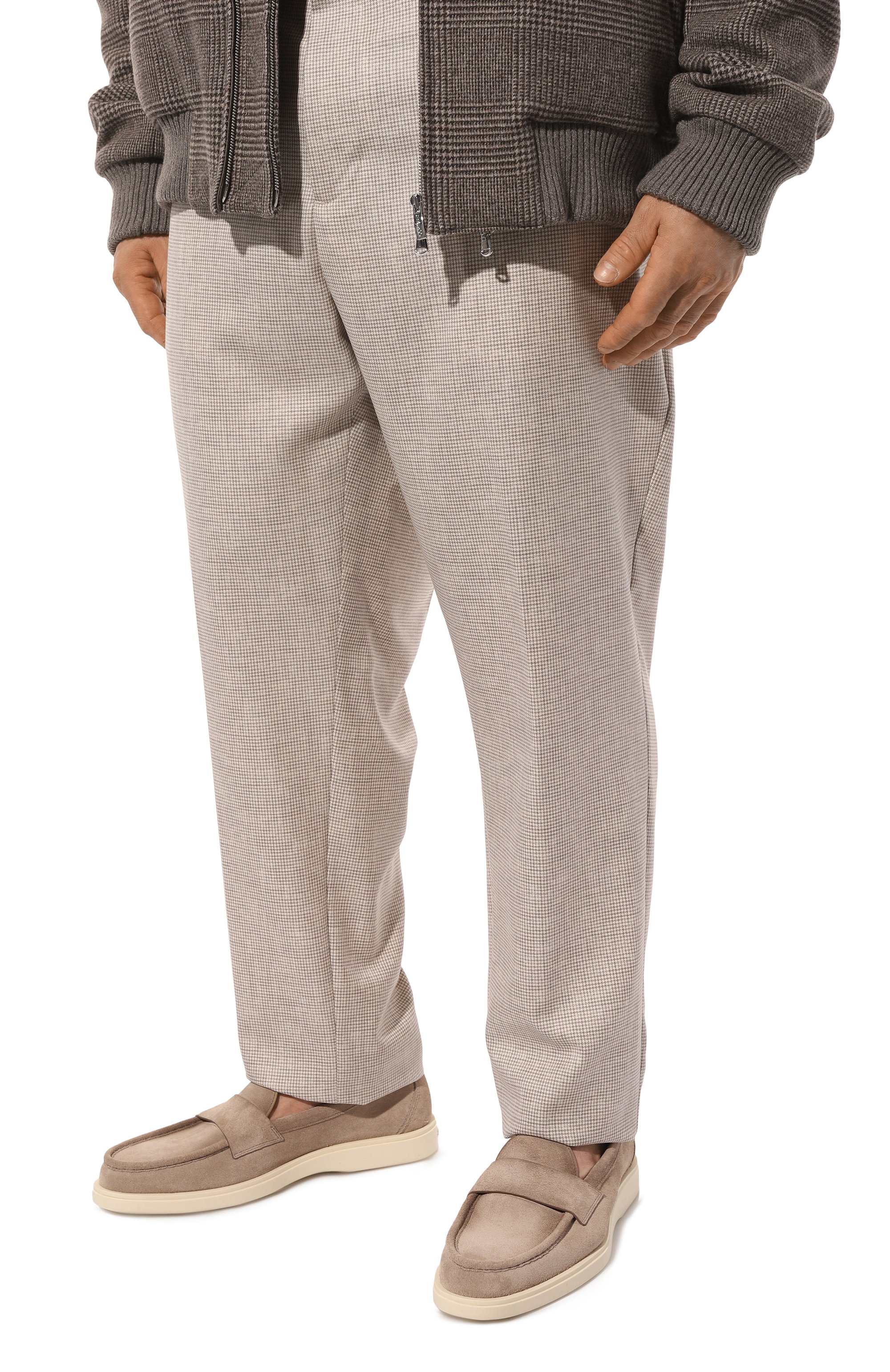 Замшевые лоферы detroit SANTONI, арт. MGDG18657TICSSG5E82, фото 3