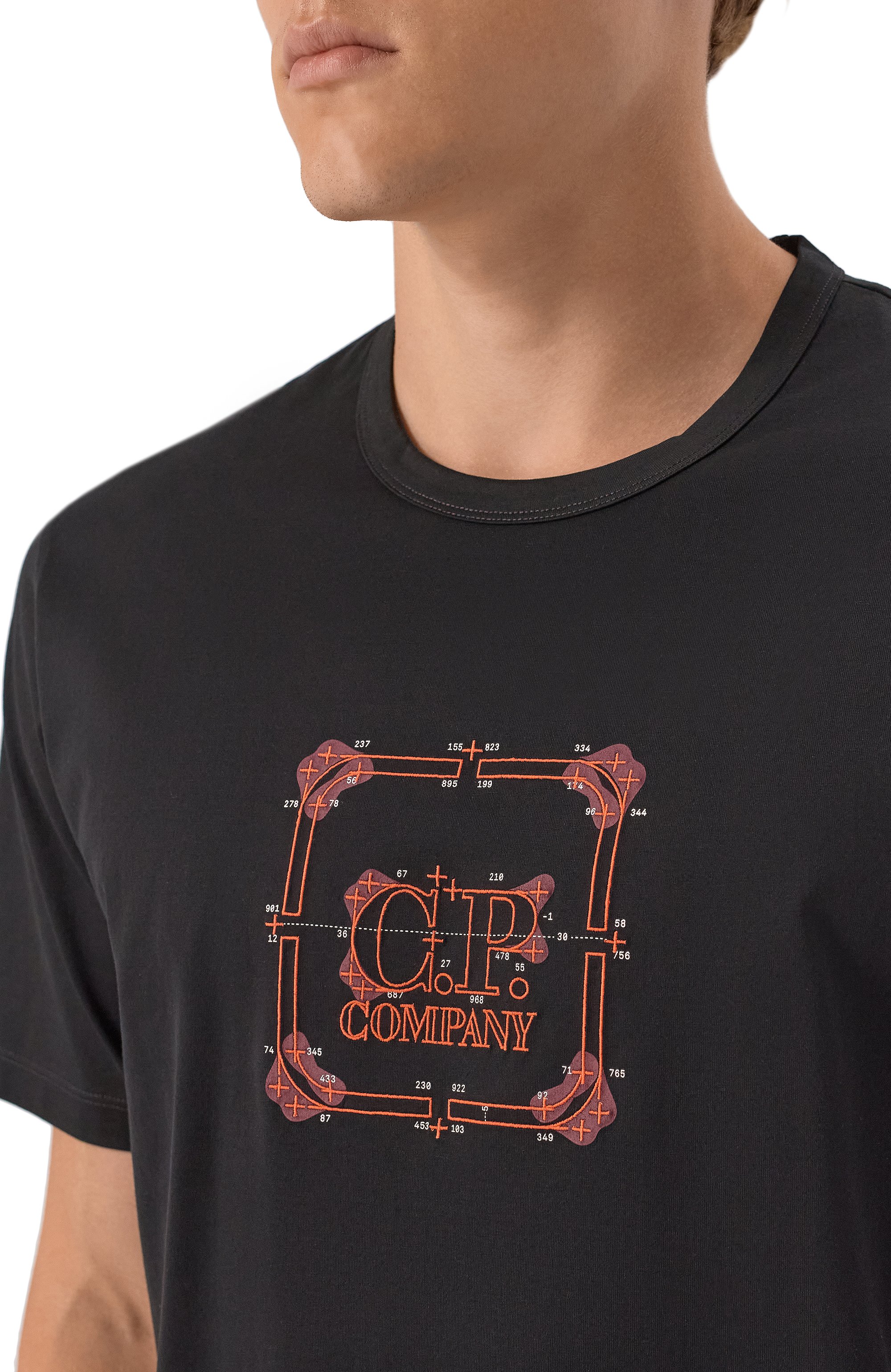 Хлопковая футболка C.P. COMPANY, арт. 19CLTS055A006370W, фото 5