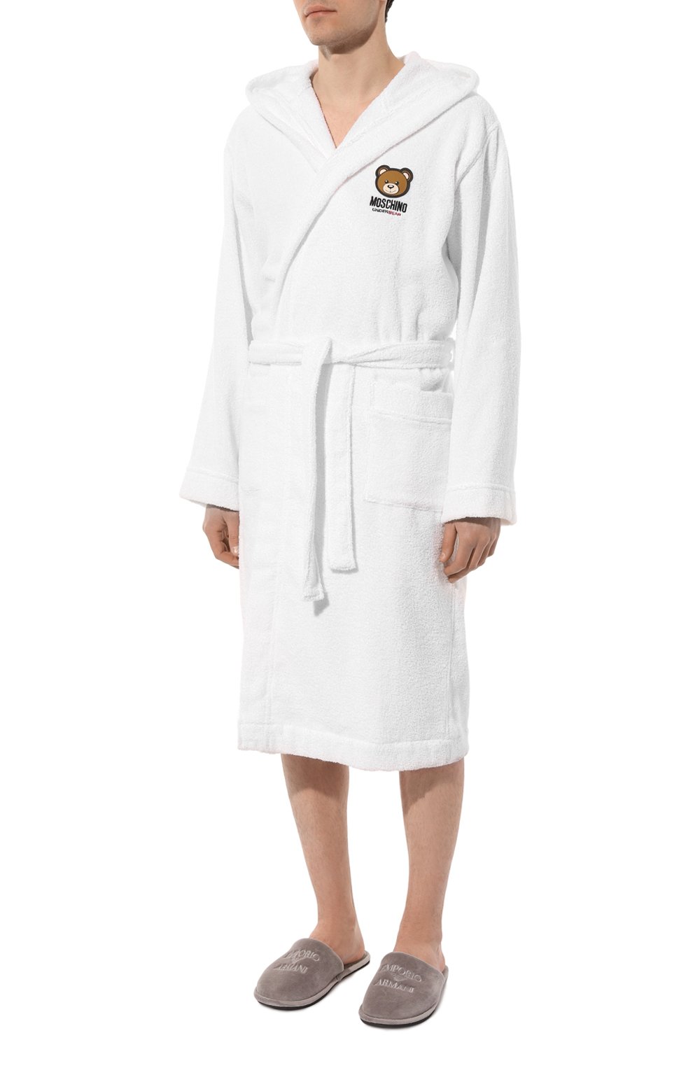 Хлопковый халат MOSCHINO, арт. 232V6/A9601/4307, фото 3