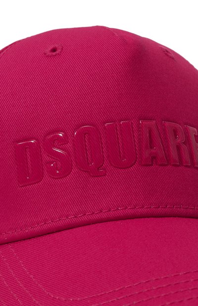 Хлопковая бейсболка DSQUARED2 фуксия цвета по цене 10400 руб., арт. DQ2245/D00YT, фото 3 Хлопковая бейсболка DSQUARED2, арт. DQ2245/D00YT, фото 3