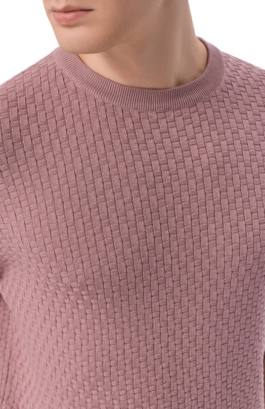 Джемпер из шелка и хлопка MVST M26.2PM.K041/Y104 CANESTR0 Розовый  M26.2PM.K041/Y104 CANESTR0 Фото 5