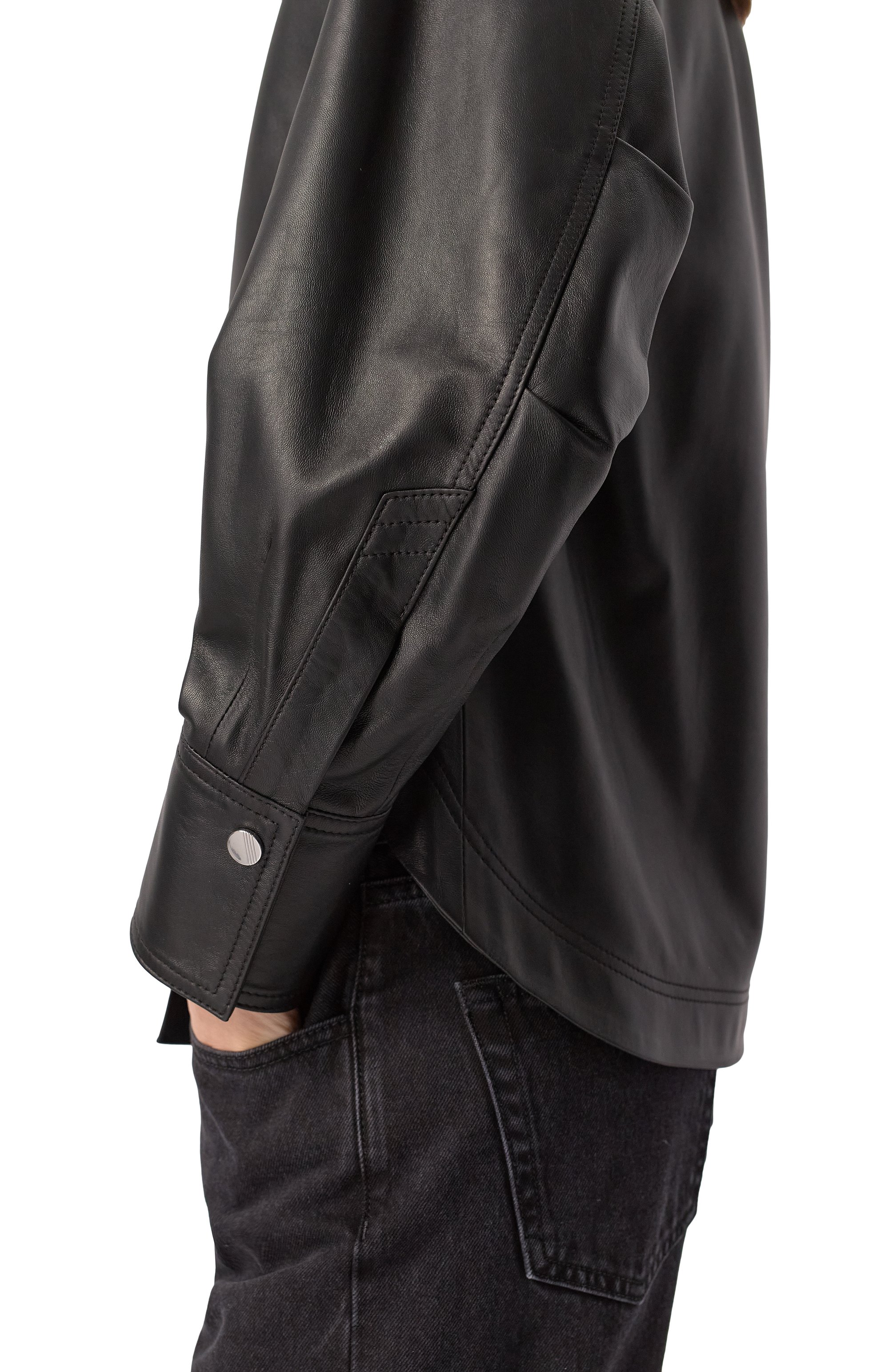 Кожаная рубашка THE ATTICO, арт. 250WCB00074/LBT129AA, фото 5