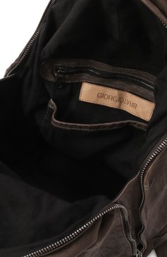 Мужской рюкзак GIORGIO BRATO коричневого цвета, арт. BS25S2401VBRUSH | Фото 5 (Материал сплава: Проставлено; Материал: Натуральная кожа, Натуральная замша; Размер: large; Драгоценные камни: Проставлено; Сумки-технические: Рюкзаки - большие; Стили: Кэжуэл)