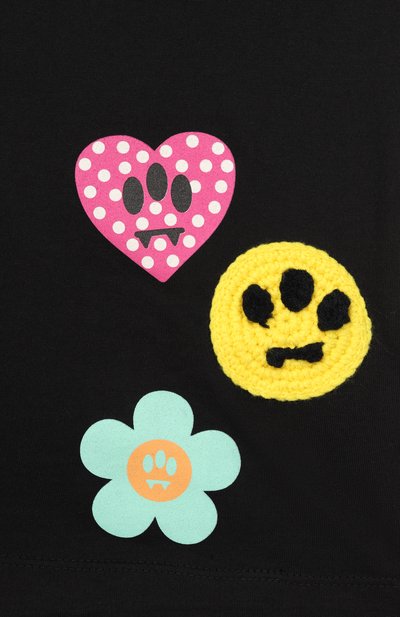 Хлопковое платье BARROW черного цвета по цене 8225 руб., арт. S6BKJGDR145, фото 3 Хлопковое платье BARROW, арт. S6BKJGDR145, фото 3