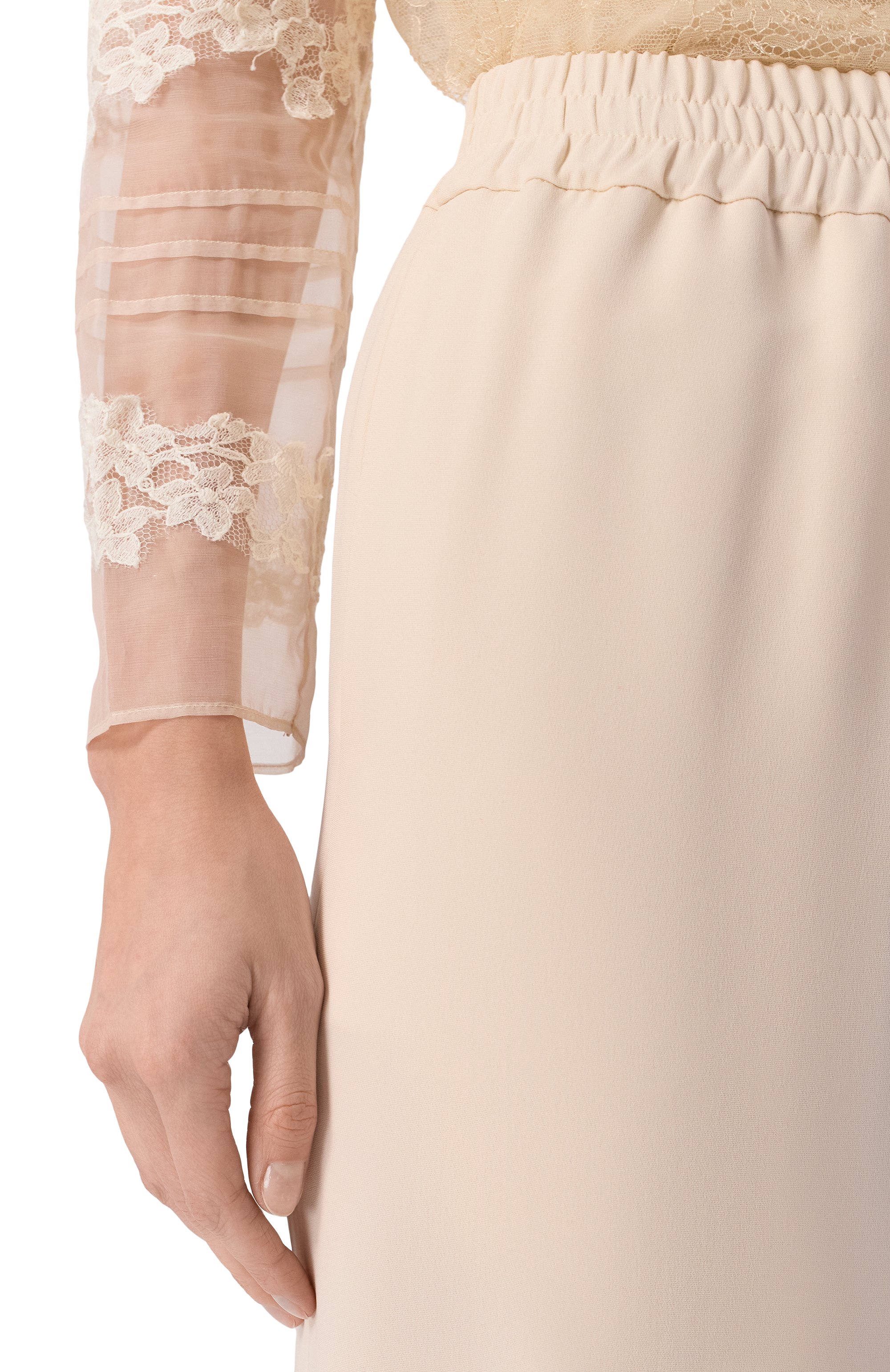 Шелковые брюки VALENTINO, арт. 8B3RB745/1MM, фото 5