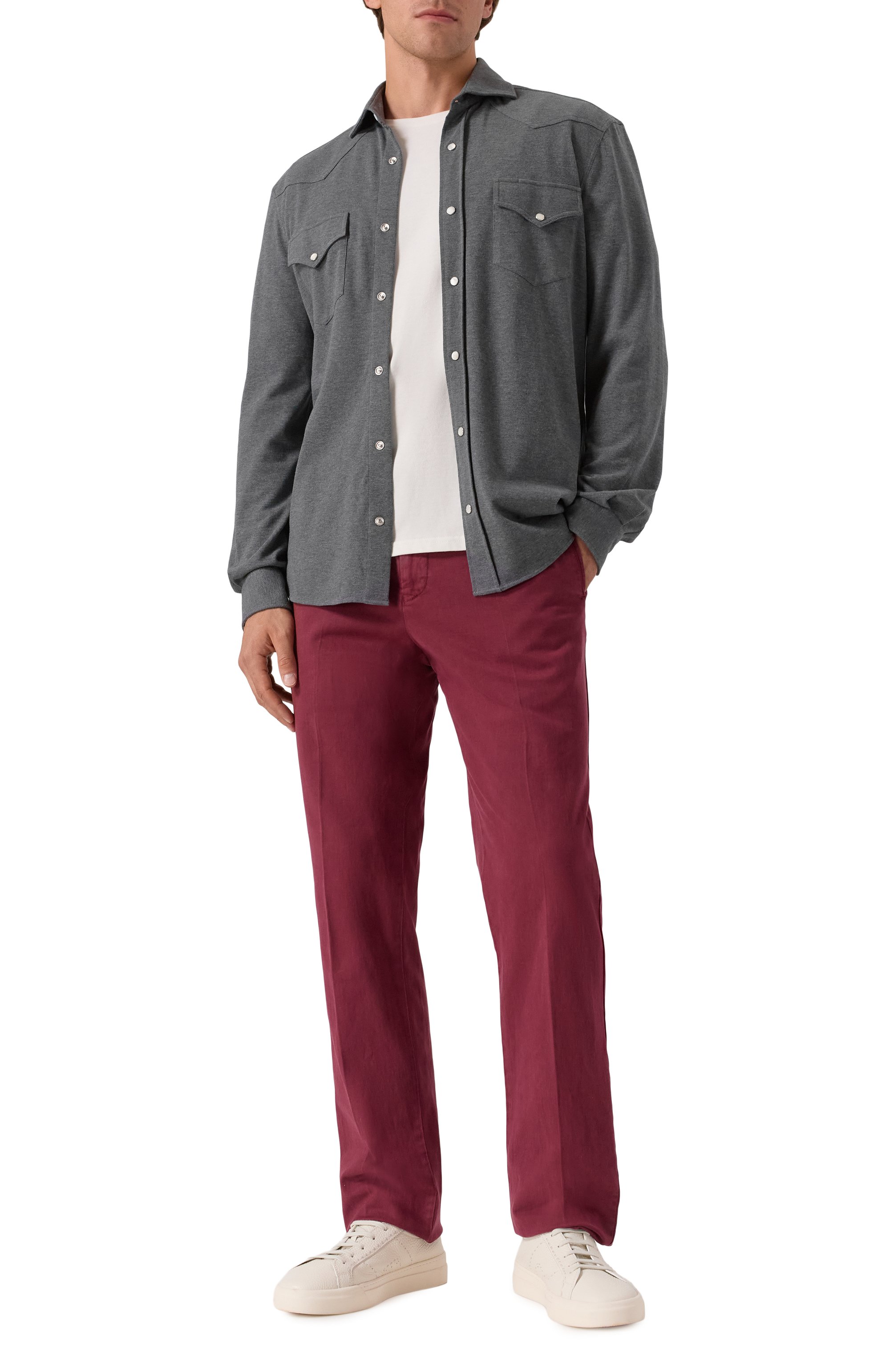 Брюки из лиоцелла и хлопка KITON, арт. UPLACRK0106H16, фото 2