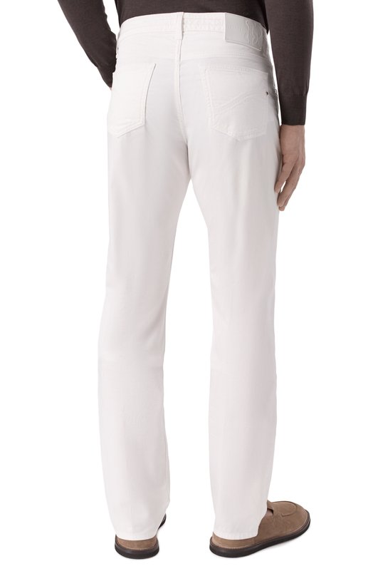 Хлопковые брюки Stefano Ricci MST41B0150/T0182 Белый  MST41B0150/T0182 Фото 4