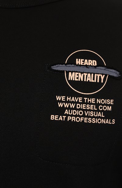 Хлопковый свитшот DIESEL, арт. A08560/0EJAB, фото 5