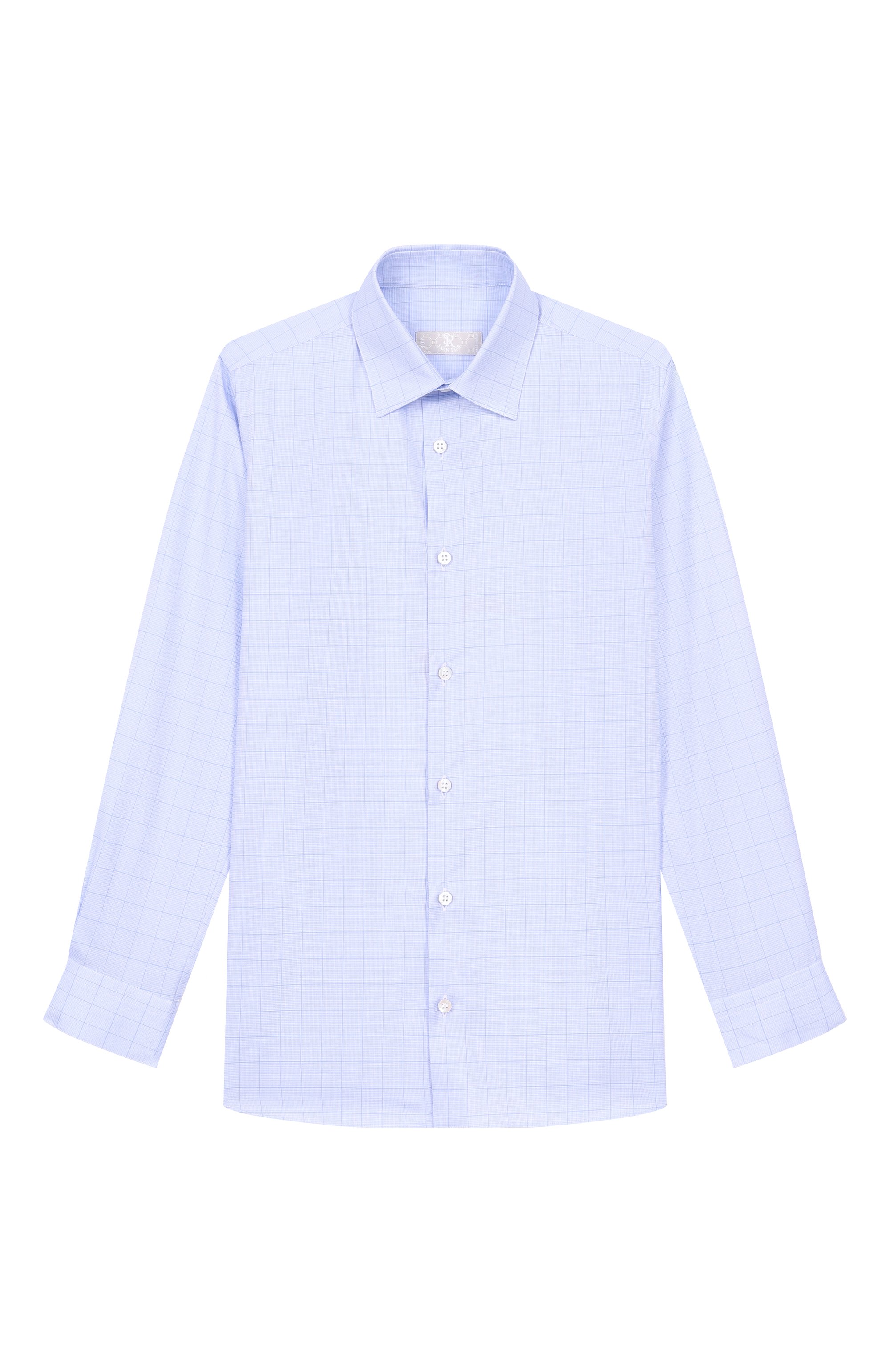 Хлопковая рубашка STEFANO RICCI JUNIOR голубого цвета по цене 29950 руб., арт. YC002317/L1821, фото 1 Хлопковая рубашка STEFANO RICCI JUNIOR, арт. YC002317/L1821, фото 1
