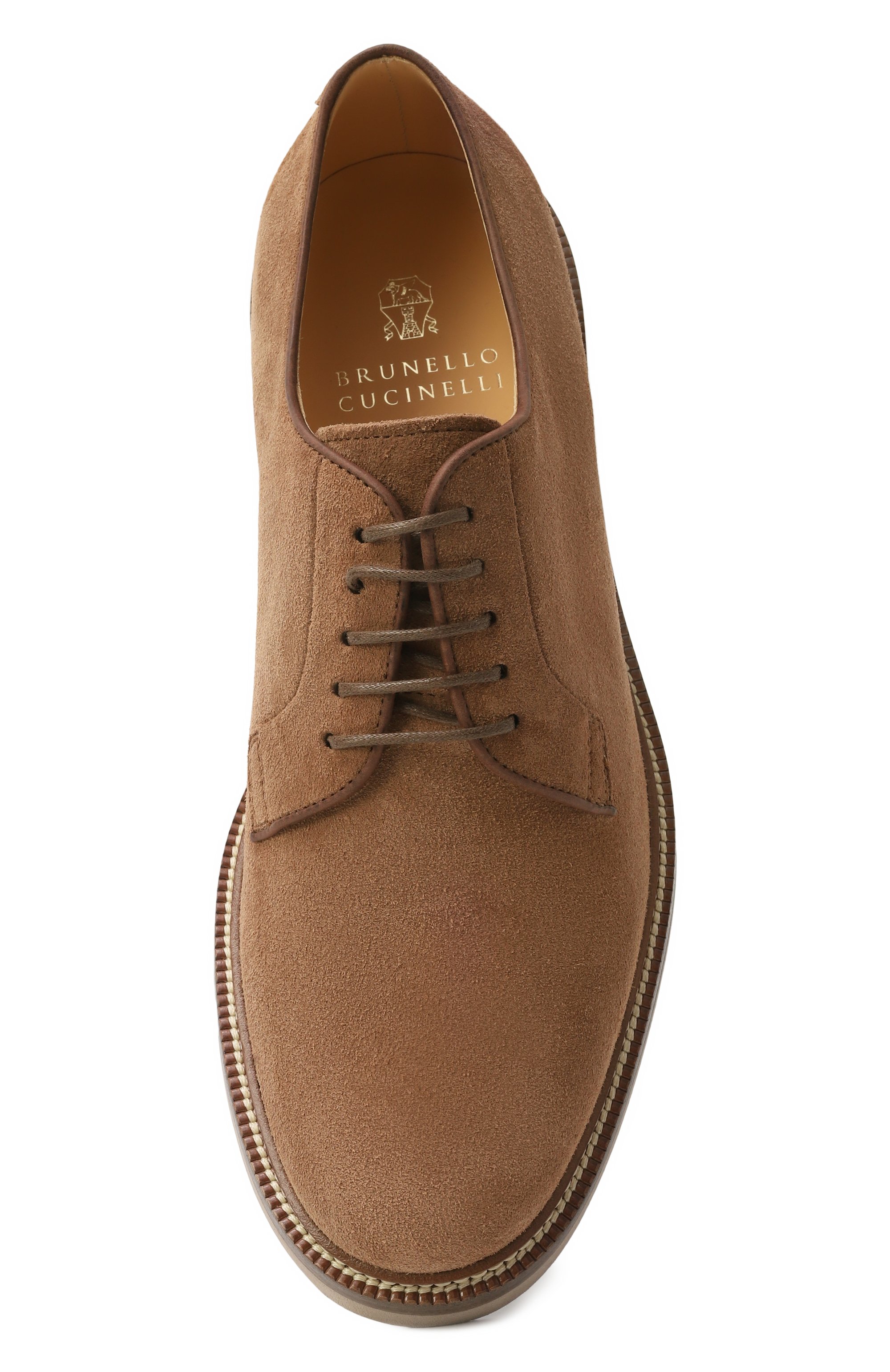 Замшевые дерби BRUNELLO CUCINELLI, арт. MZUPEAT708, фото 6